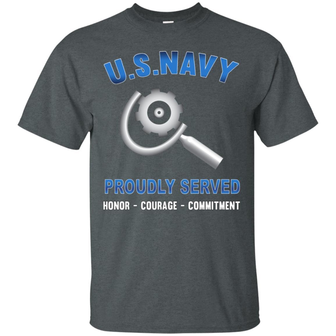 U.S Navy Machinery repairman Navy MR - Proudly Served T-Shirt For Men On Front-TShirt-Navy-Veterans Nation