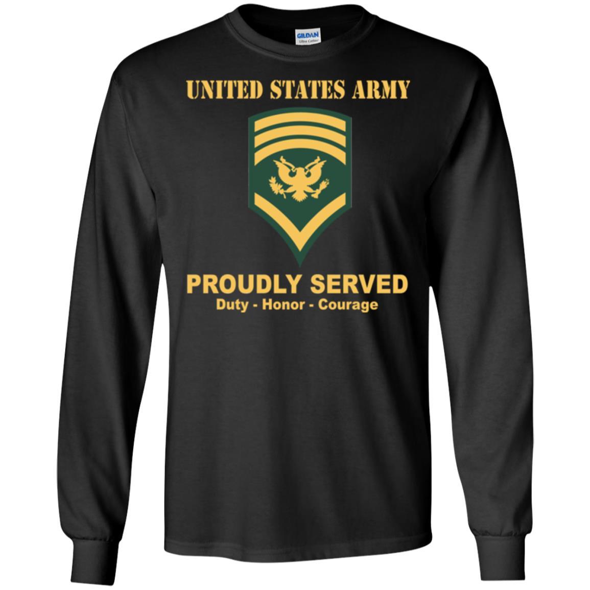 US Army E-8 SPC E8 Specialist Ranks Men Front Shirt US Army Rank-TShirt-Army-Veterans Nation
