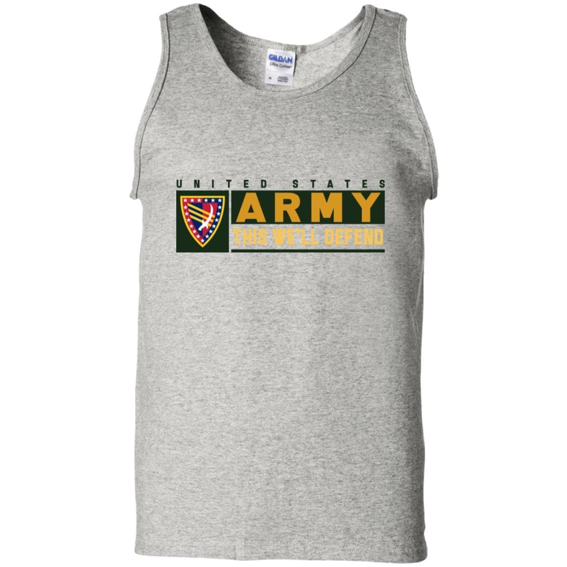 US Army 38 SUSTAINMENT BRIGADE- This We'll Defend T-Shirt On Front For Men-TShirt-Army-Veterans Nation