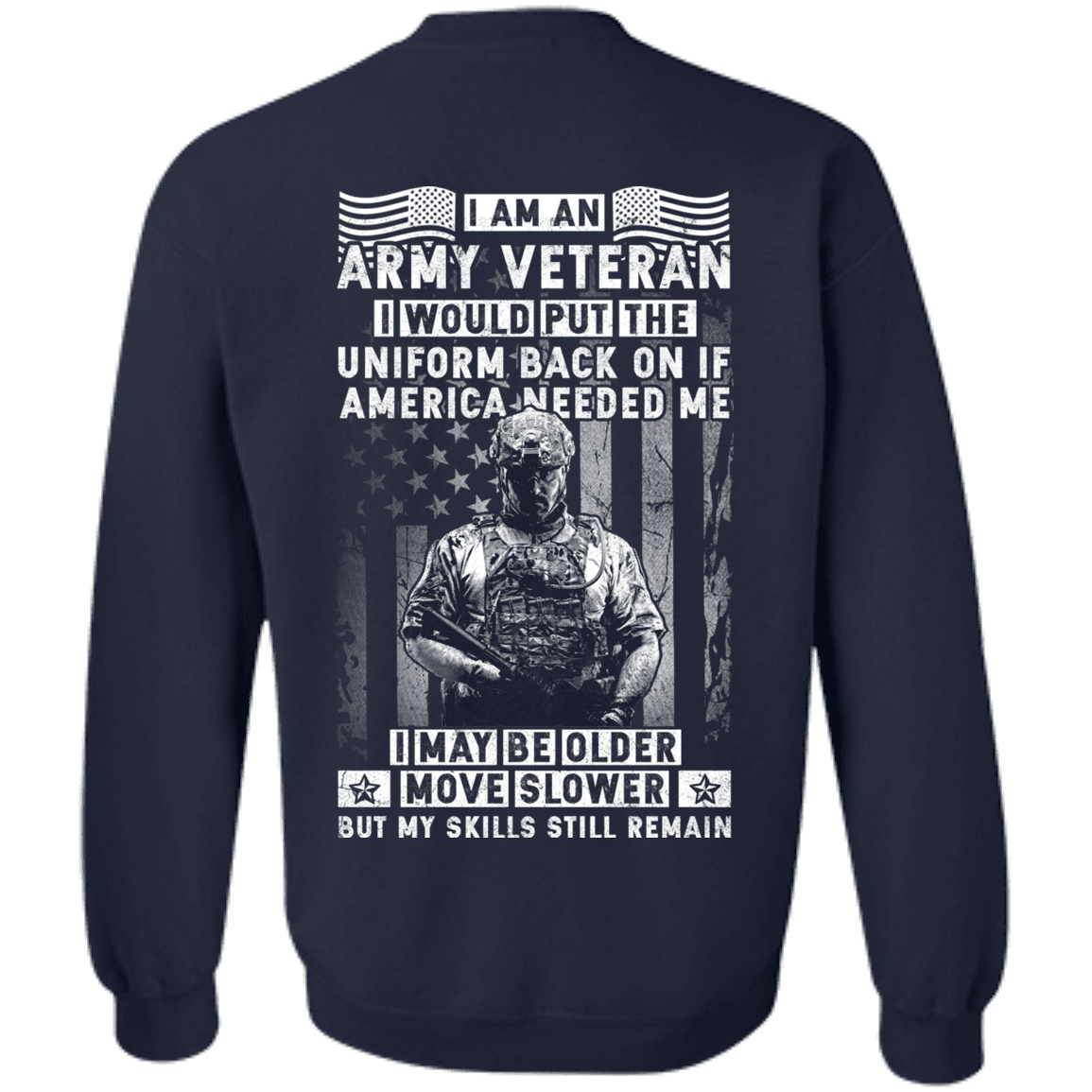 I am an Army Veteran Men Back T Shirts-TShirt-Army-Veterans Nation