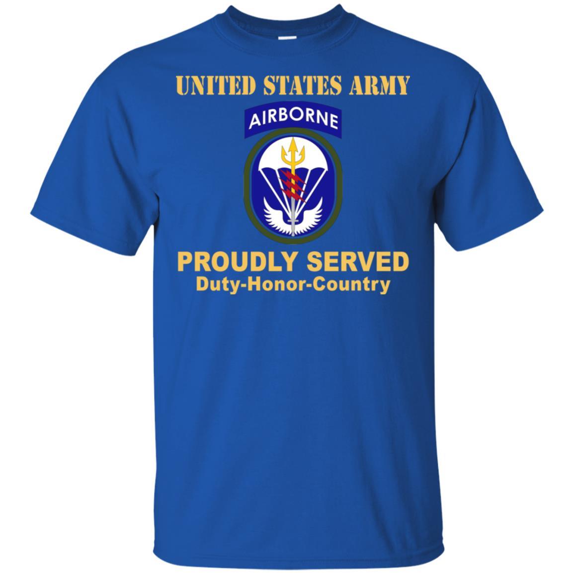 US ARMY SPECIAL OPERATIONS COMMAND SOUTH- Proudly Served T-Shirt On Front For Men-TShirt-Army-Veterans Nation