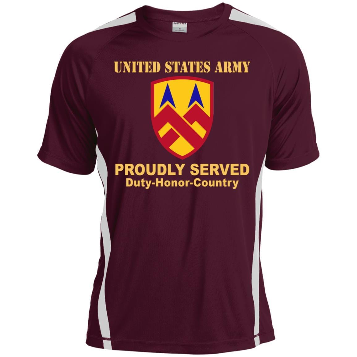 US ARMY 377TH THEATER SUSTAINMENT COMMAND- Proudly Served T-Shirt On Front For Men-TShirt-Army-Veterans Nation
