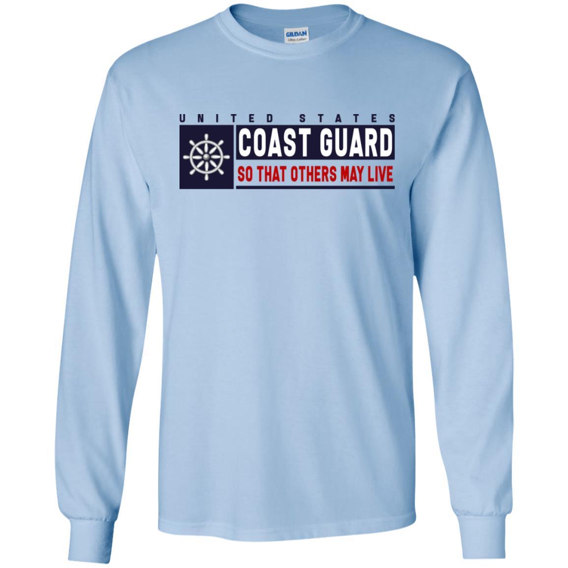 US Coast Guard Quartermaster QM Logo- So that others may live Long Sleeve - Pullover Hoodie-TShirt-USCG-Veterans Nation