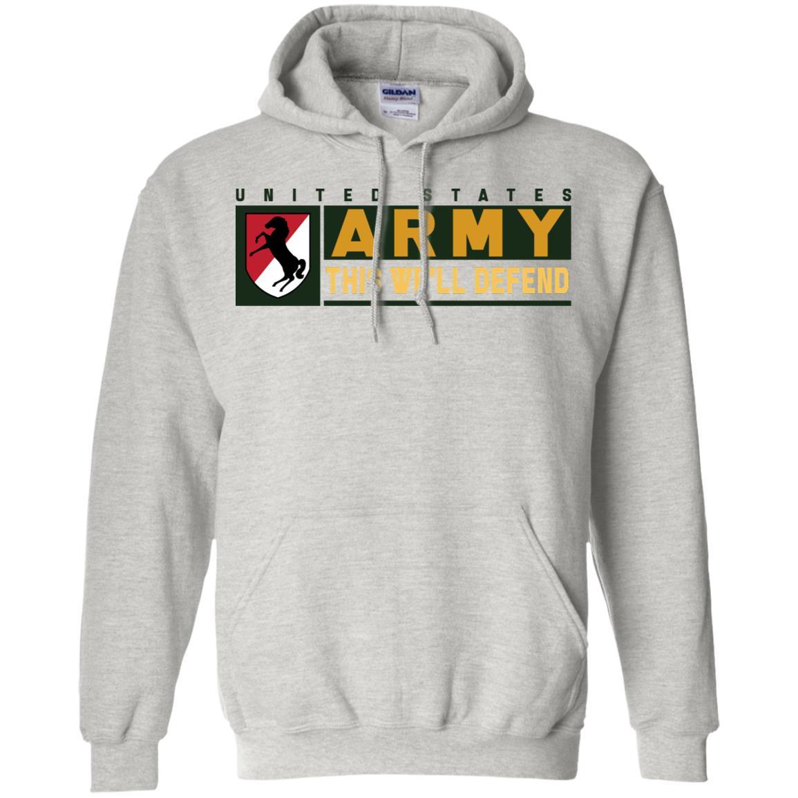 US Army 11TH ARMORED CAVALRY REGIMENT- This We'll Defend T-Shirt On Front For Men-TShirt-Army-Veterans Nation