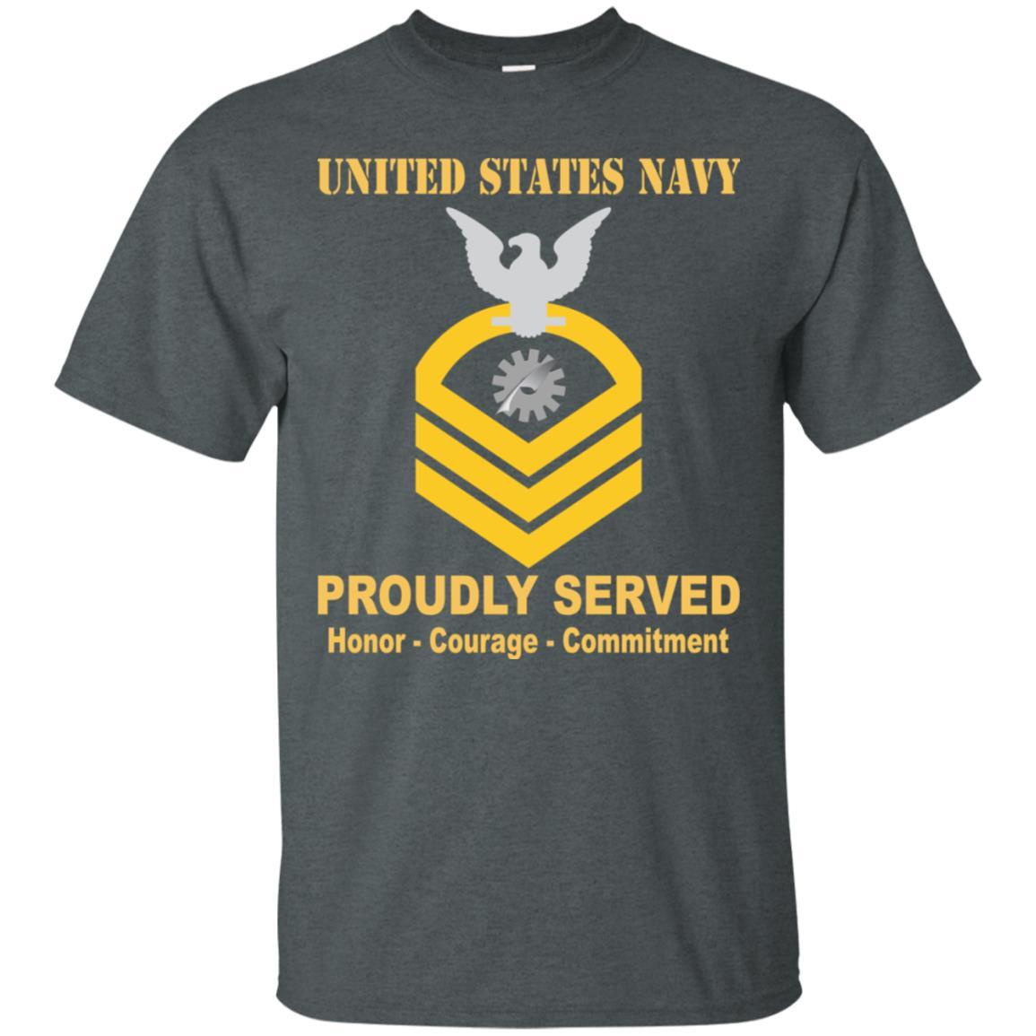 Navy Data Processing Technician Navy DP E-7 Rating Badges Proudly Served T-Shirt For Men On Front-TShirt-Navy-Veterans Nation