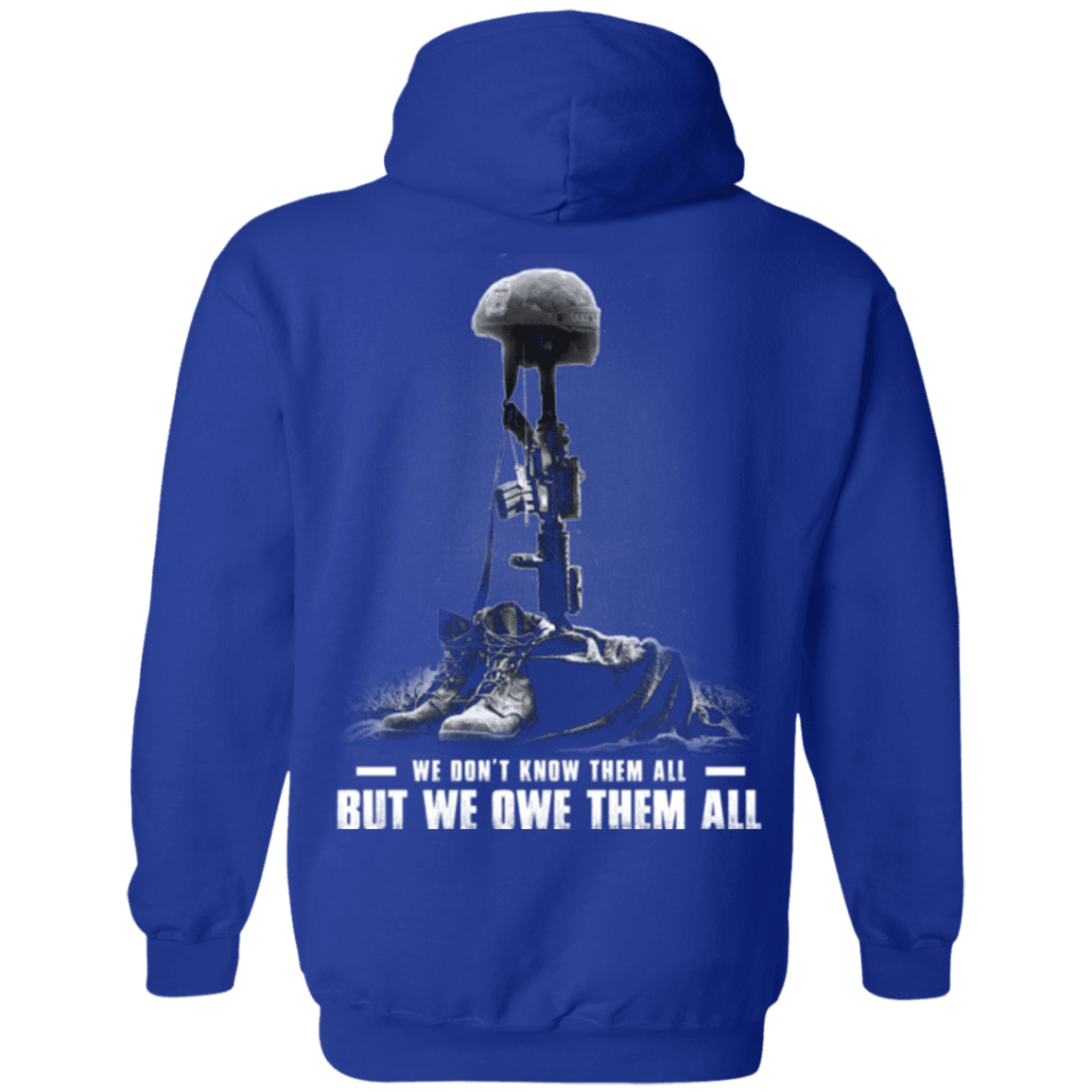 Military T-Shirt "We Owe Them All" - Men Back-TShirt-General-Veterans Nation