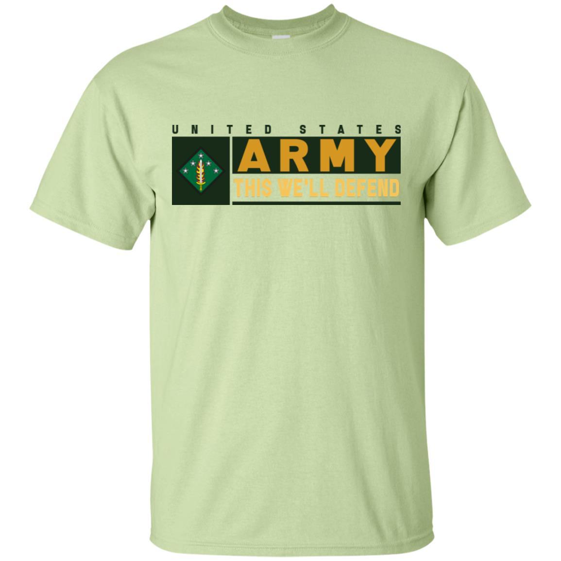 US Army 20TH SUPPORT COMMAND (CBRNE)- This We'll Defend T-Shirt On Front For Men-TShirt-Army-Veterans Nation