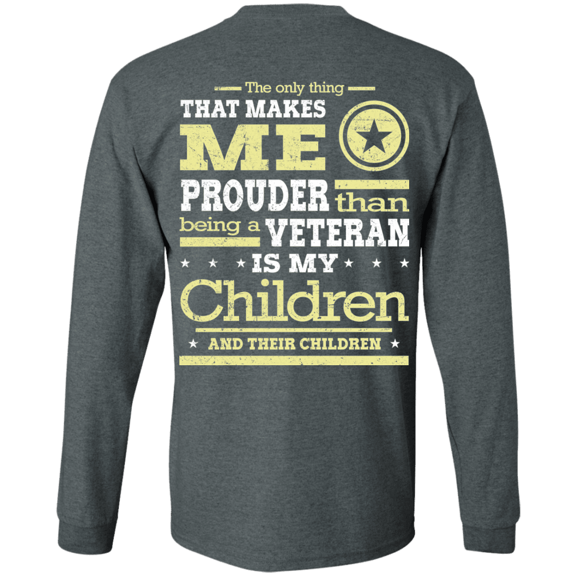 Military T-Shirt "Proud Children's Vetereran Mom Back"-TShirt-General-Veterans Nation