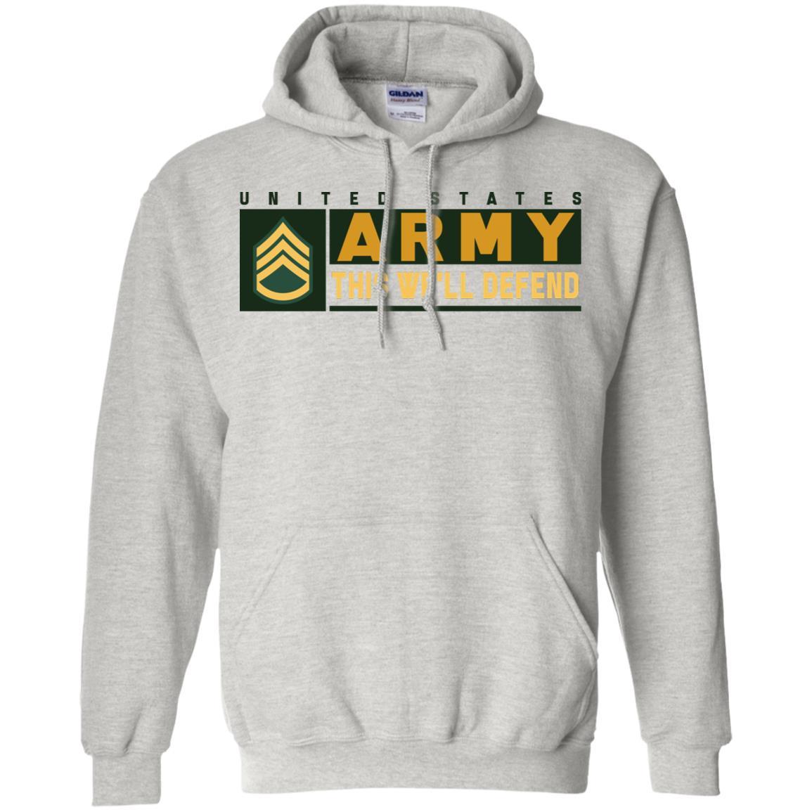 US Army E-6 SSG This We Will Defend T-Shirt On Front For Men-TShirt-Army-Veterans Nation