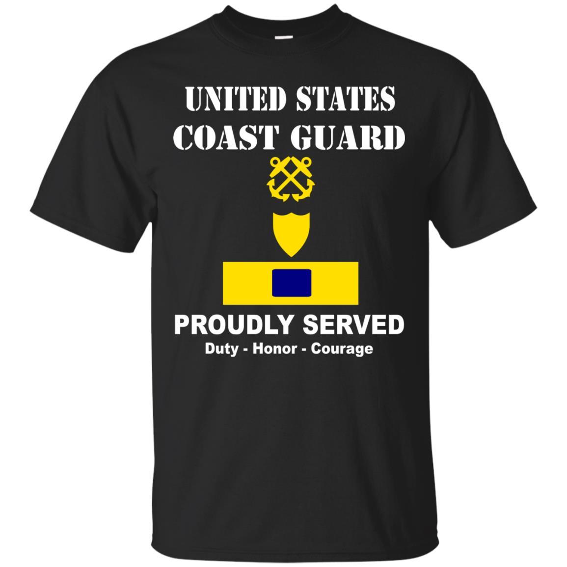 US Coast Guard W-4 Chief Warrant Officer 4 W4 CWO-4 Chief Warrant Officer Men Front USCG T Shirt-TShirt-USCG-Veterans Nation
