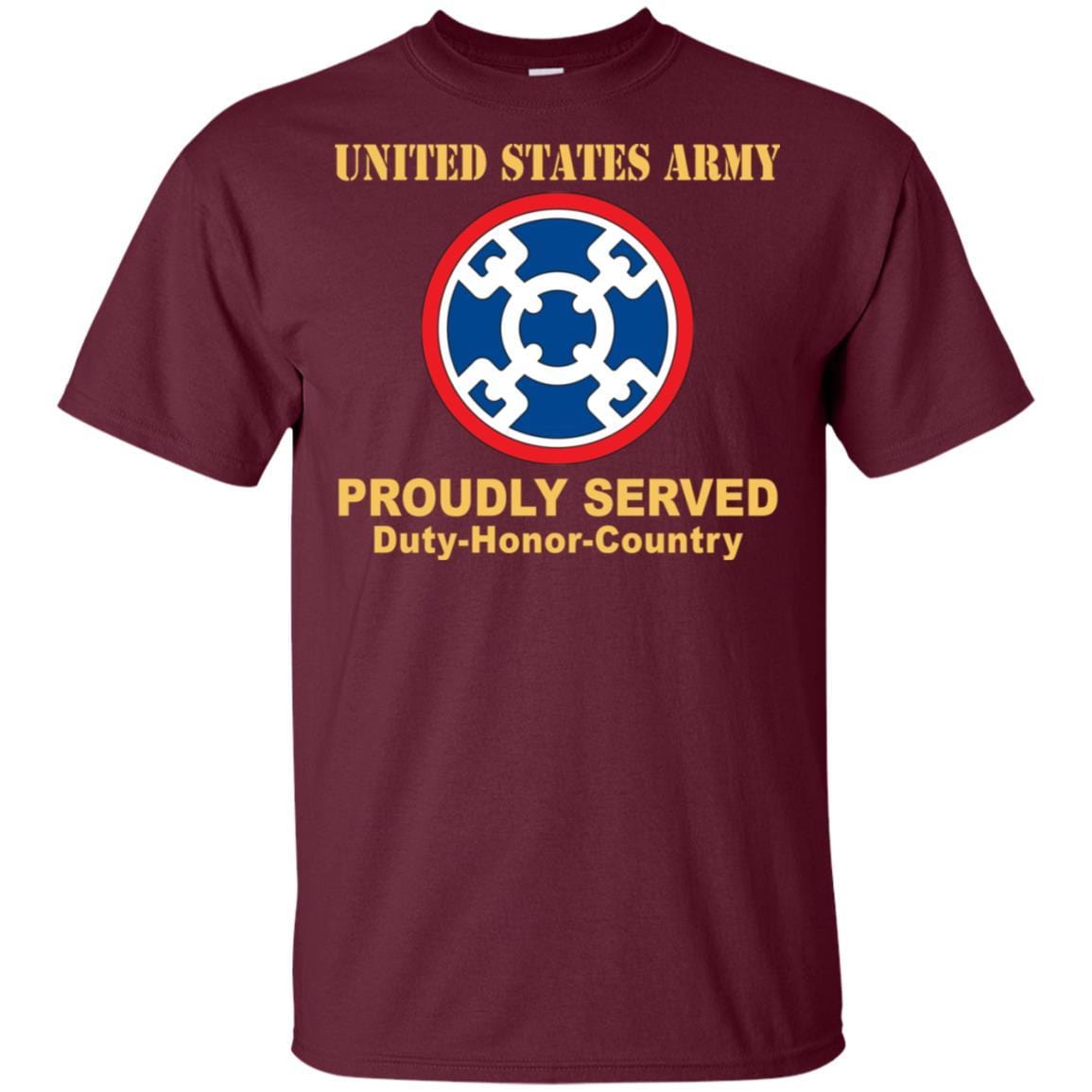US ARMY 310TH SUSTAINMENT COMMAND- Proudly Served T-Shirt On Front For Men-TShirt-Army-Veterans Nation