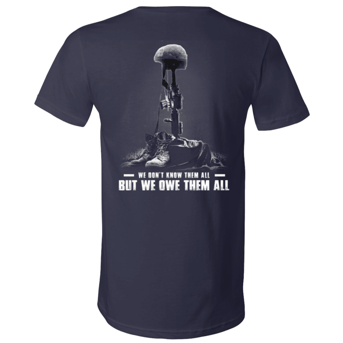 Military T-Shirt "Veteran - We Own Them All" - Men Back-TShirt-General-Veterans Nation