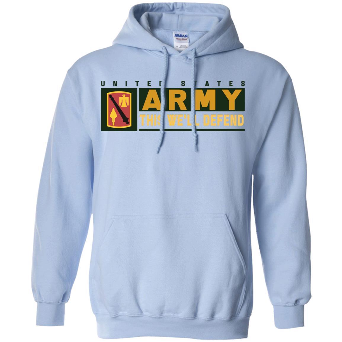 US Army 45 FIRES BRIGADE- This We'll Defend T-Shirt On Front For Men-TShirt-Army-Veterans Nation