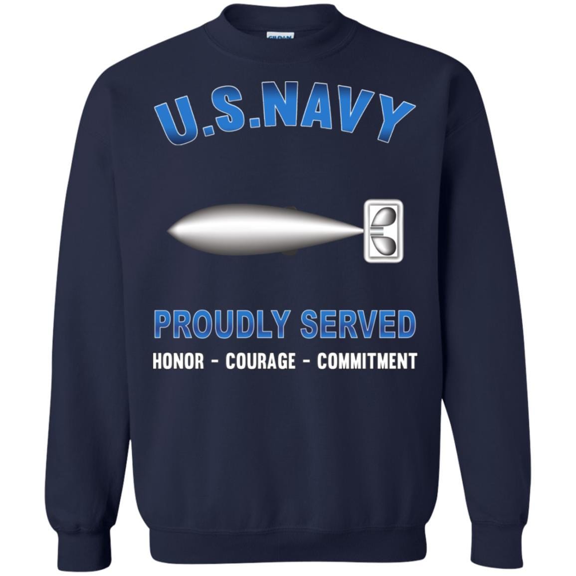 U.S Navy Torpedoman's mate Navy TM - Proudly Served T-Shirt For Men On Front-TShirt-Navy-Veterans Nation