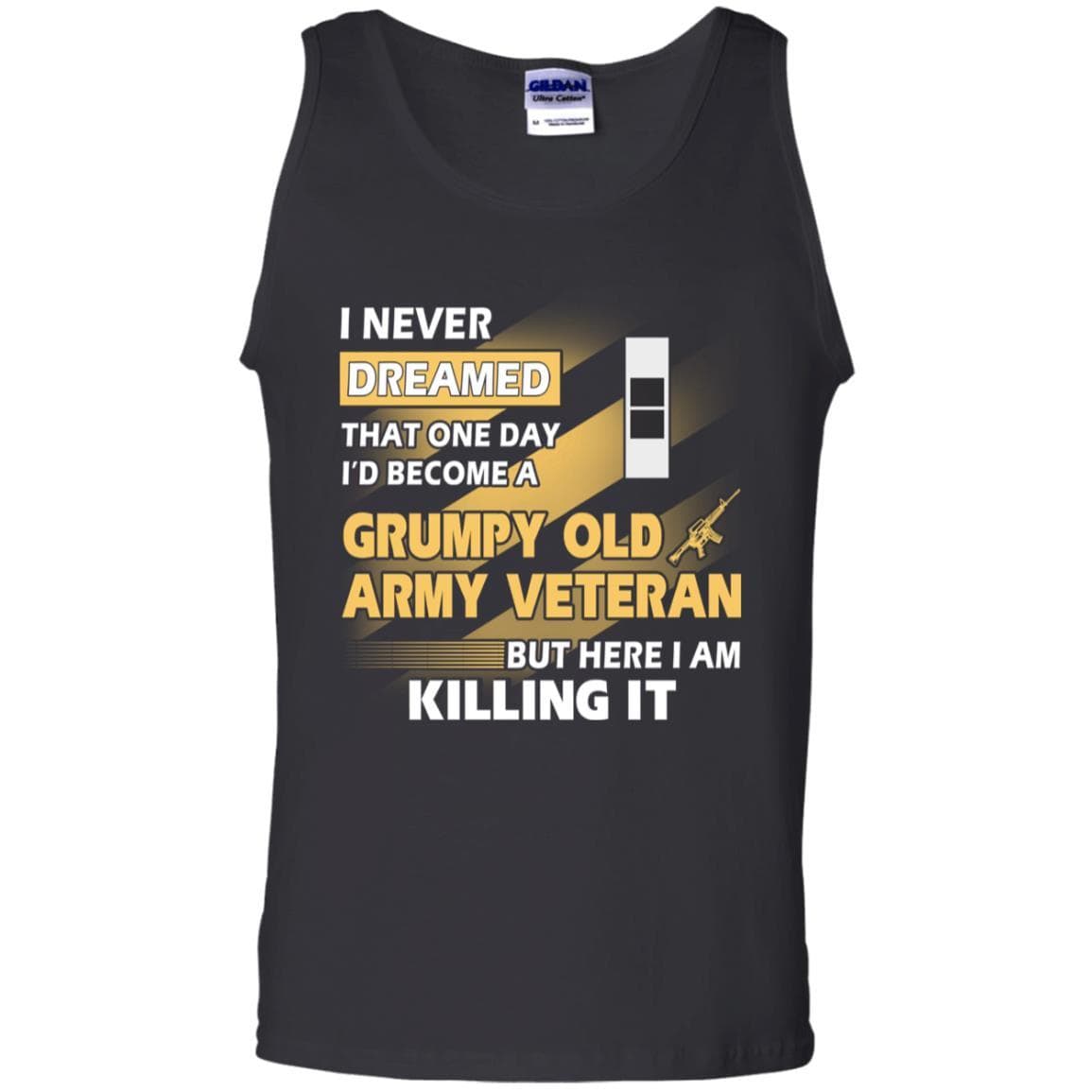 US Army T-Shirt "Grumpy Old Veteran" W-2 Chief Warrant Officer 2(CW2) On Front-TShirt-Army-Veterans Nation