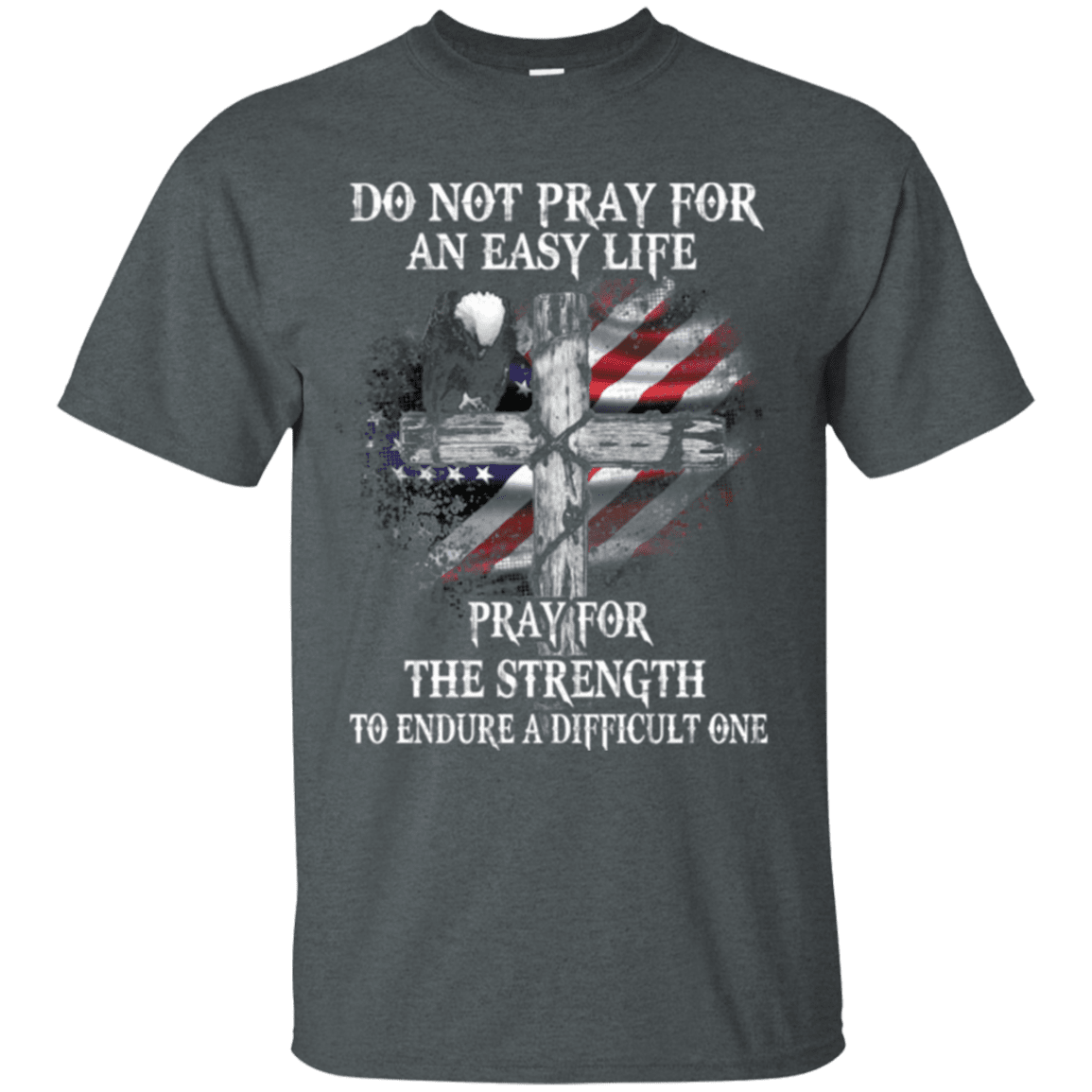 Military T-Shirt "Veteran Pray"-TShirt-General-Veterans Nation