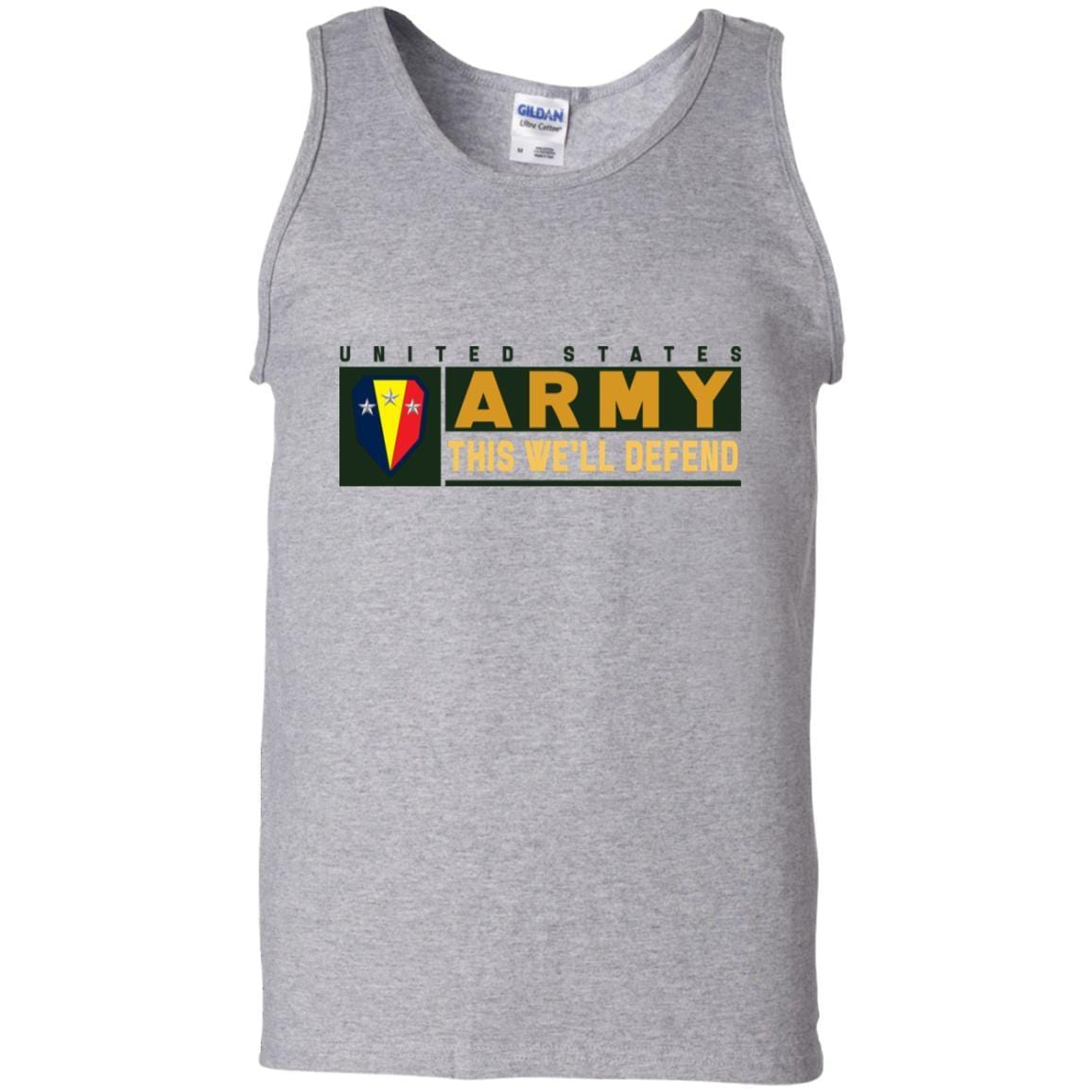 US Army 50TH INFANTRY BRIGADE COMBAT TEAM- This We'll Defend T-Shirt On Front For Men-TShirt-Army-Veterans Nation