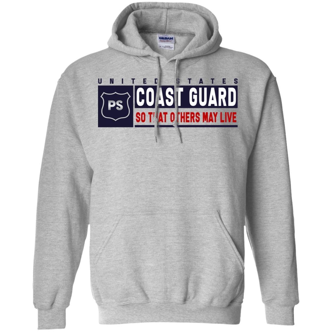 USCG PORT SECURITY SPECIALIST PS Logo- So that others may live Long Sleeve - Pullover Hoodie-TShirt-USCG-Veterans Nation