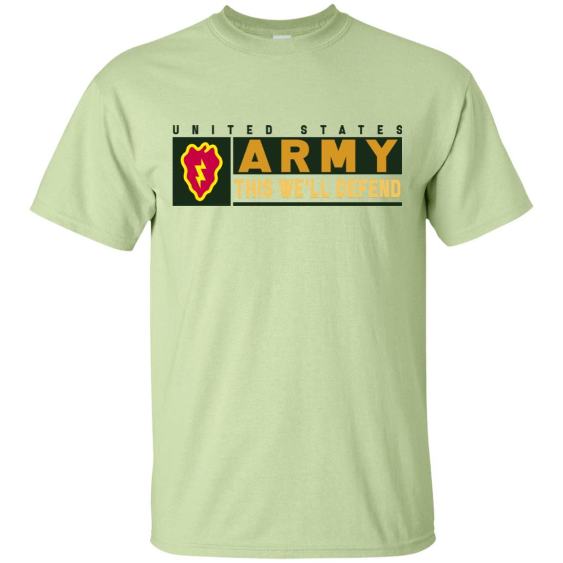 US Army 25th Infantry Division- This We'll Defend T-Shirt On Front For Men-TShirt-Army-Veterans Nation