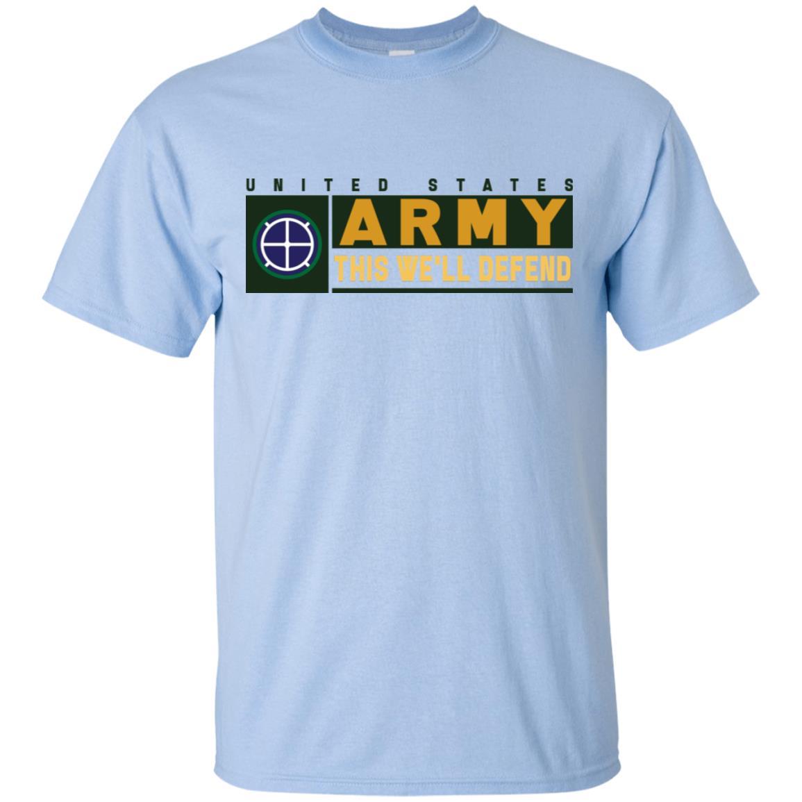 US Army 35TH INFANTRY DIVISION- This We'll Defend T-Shirt On Front For Men-TShirt-Army-Veterans Nation