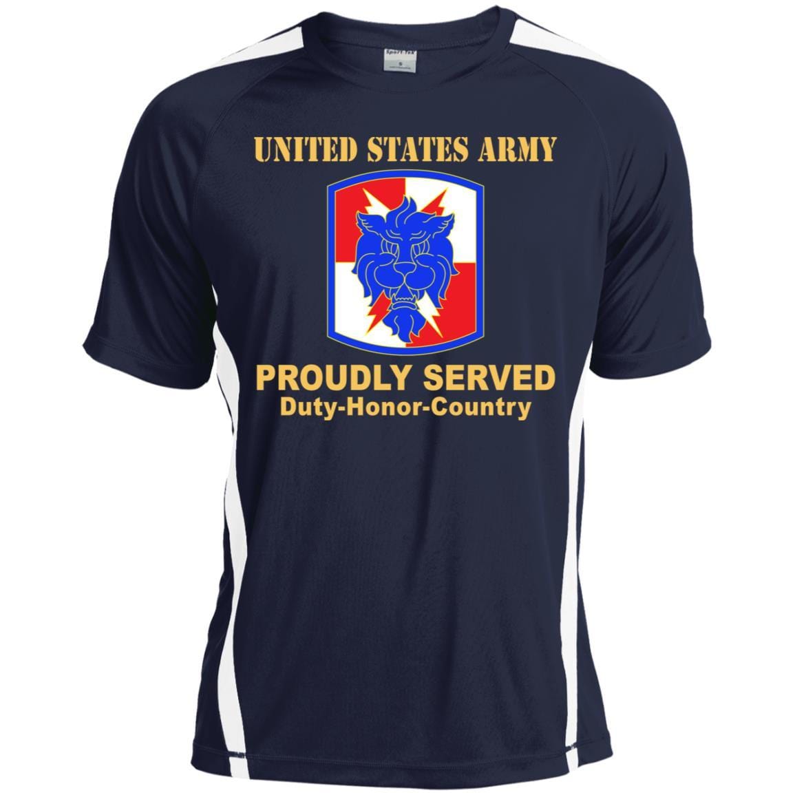 US ARMY 35TH SIGNAL BRIGADE (NO TAB) - Proudly Served T-Shirt On Front For Men-TShirt-Army-Veterans Nation
