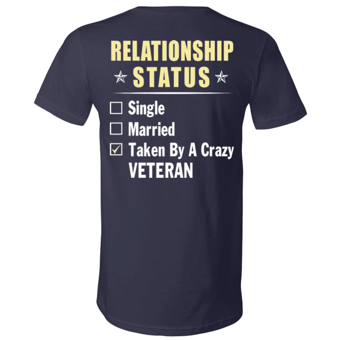 Military T-Shirt "Veteran Relationship Status"-TShirt-General-Veterans Nation