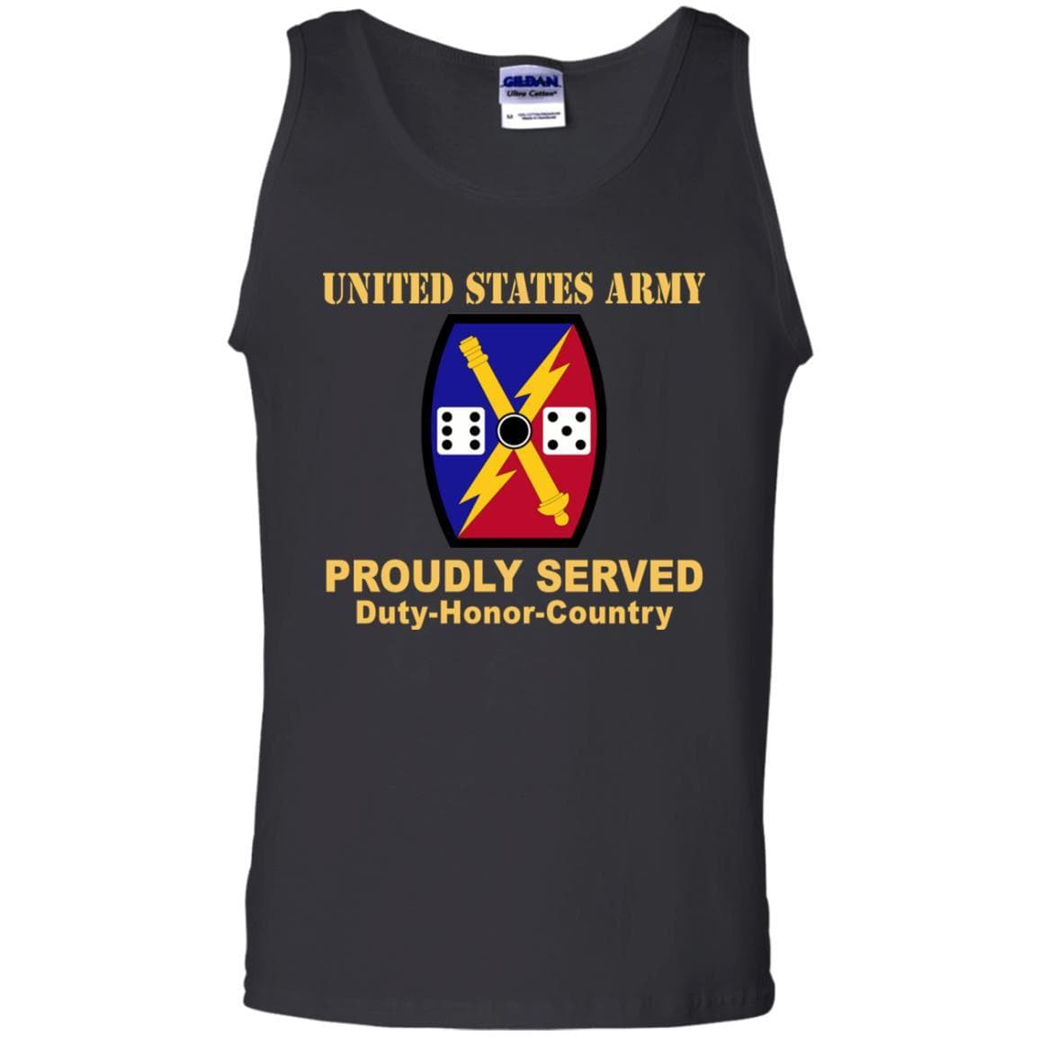 US ARMY 65 FIRES BRIGADE - Proudly Served T-Shirt On Front For Men-TShirt-Army-Veterans Nation