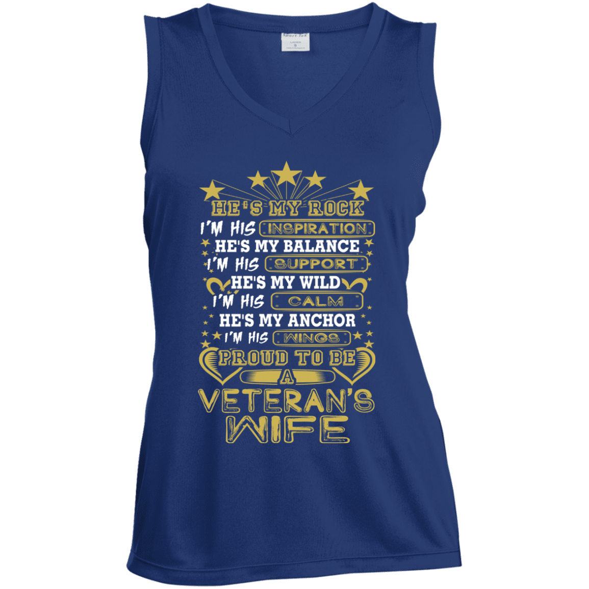 Military T-Shirt "Proud To Be A Veteran's Wife" -TShirt-General-Veterans Nation