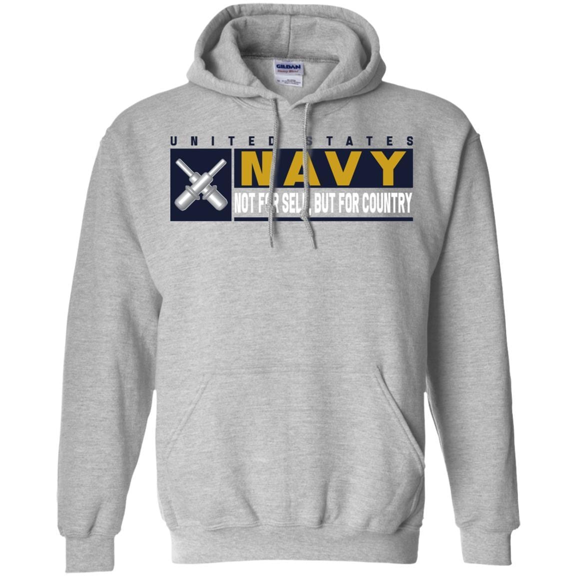 U.S Navy Gunner's mate Navy GM- Not for self Long Sleeve - Pullover Hoodie-TShirt-Navy-Veterans Nation