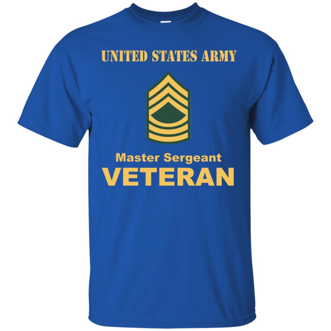 US Army E-8 Master Sergeant E8 MSG Noncommissioned Officer Veteran Men T Shirt On Front-TShirt-Army-Veterans Nation