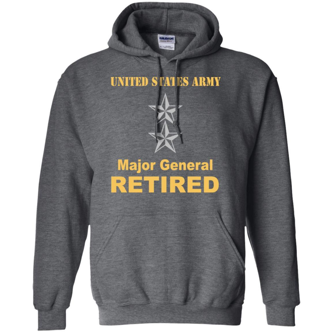 US Army O-8 Major General O8 MG General Officer Retired Men T Shirt On Front-TShirt-Army-Veterans Nation