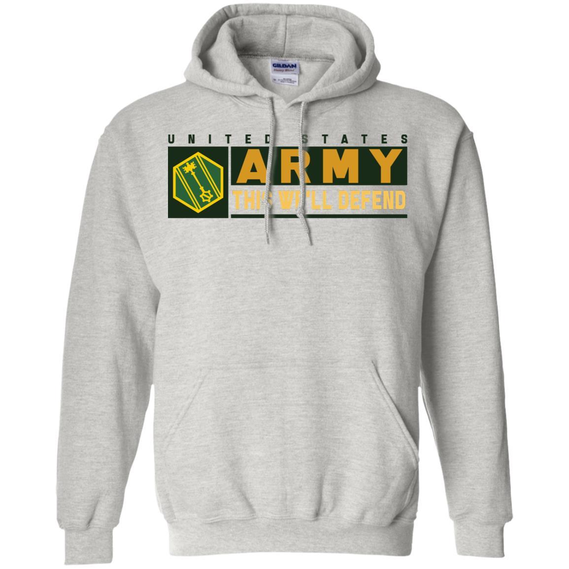 US Army 46TH MILITARY POLICE COMMAND- This We'll Defend T-Shirt On Front For Men-TShirt-Army-Veterans Nation