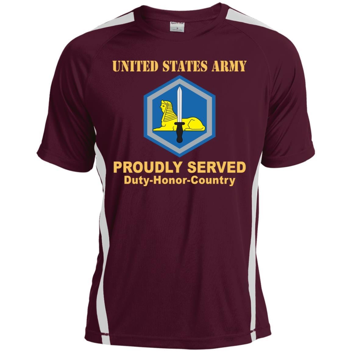 US ARMY 66TH MILITARY INTELLIGENCE BRIGADE - Proudly Served T-Shirt On Front For Men-TShirt-Army-Veterans Nation