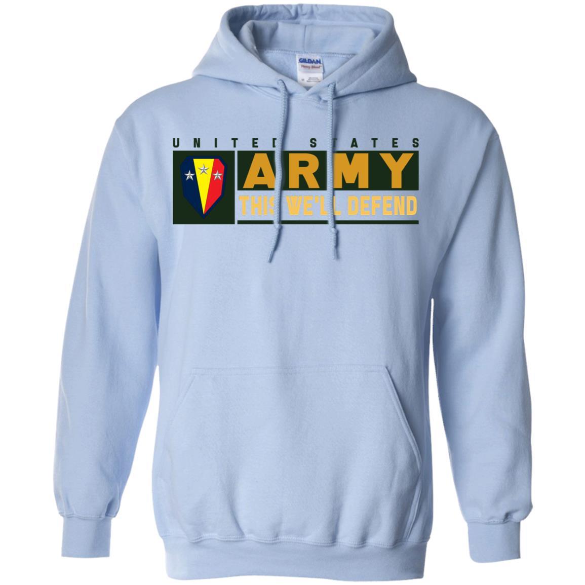 US Army 50TH INFANTRY BRIGADE COMBAT TEAM- This We'll Defend T-Shirt On Front For Men-TShirt-Army-Veterans Nation
