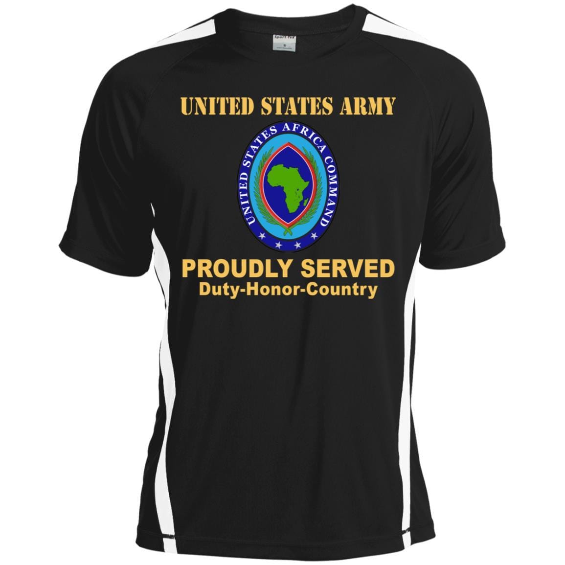 US ARMY AFRICA COMMAND- Proudly Served T-Shirt On Front For Men-TShirt-Army-Veterans Nation