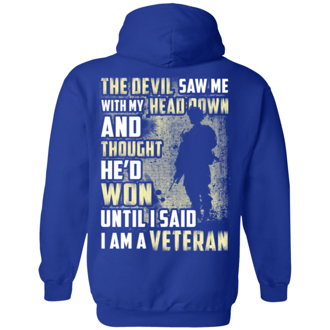 Military T-Shirt "I Am A Veteran" - Men Back-TShirt-General-Veterans Nation