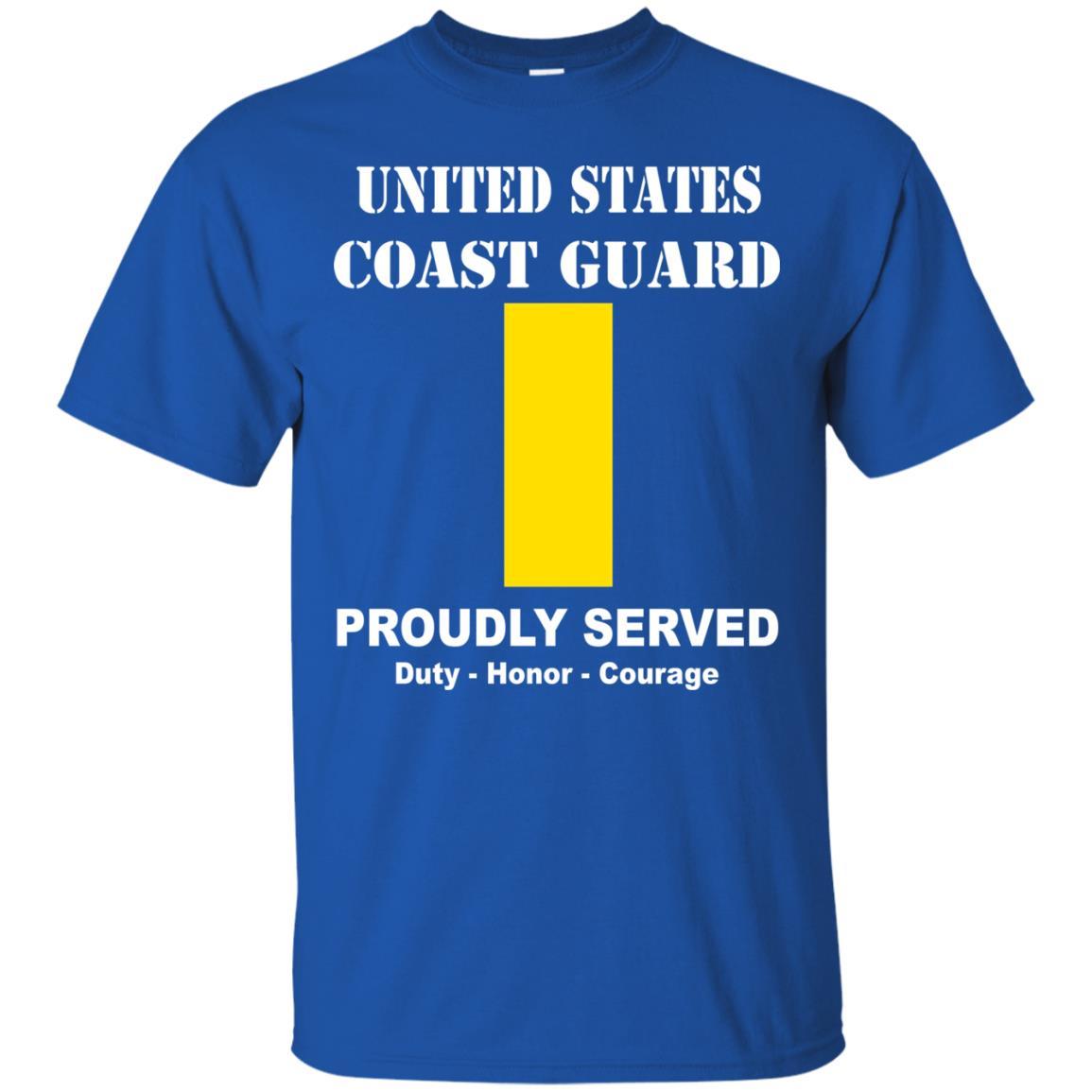 US Coast Guard O-1 Ensign O1 ENS Junior Officer Men Front USCG T Shirt-TShirt-USCG-Veterans Nation