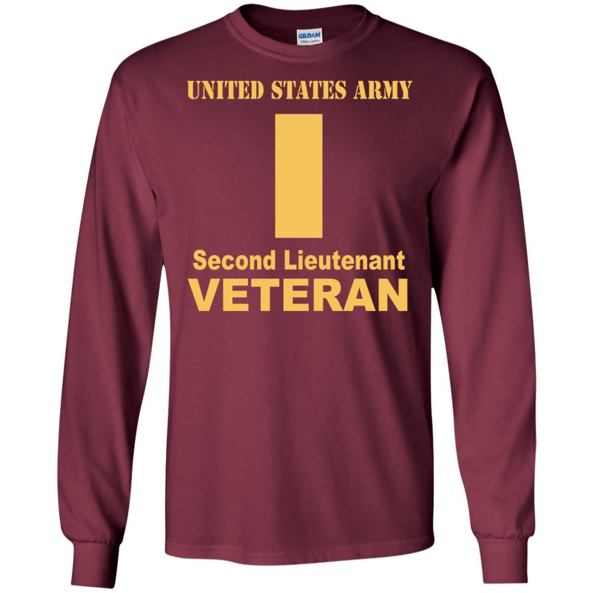 US Army O-1 Second Lieutenant O1 2LT Commissioned Officer Veteran Men T Shirt On Front-TShirt-Army-Veterans Nation
