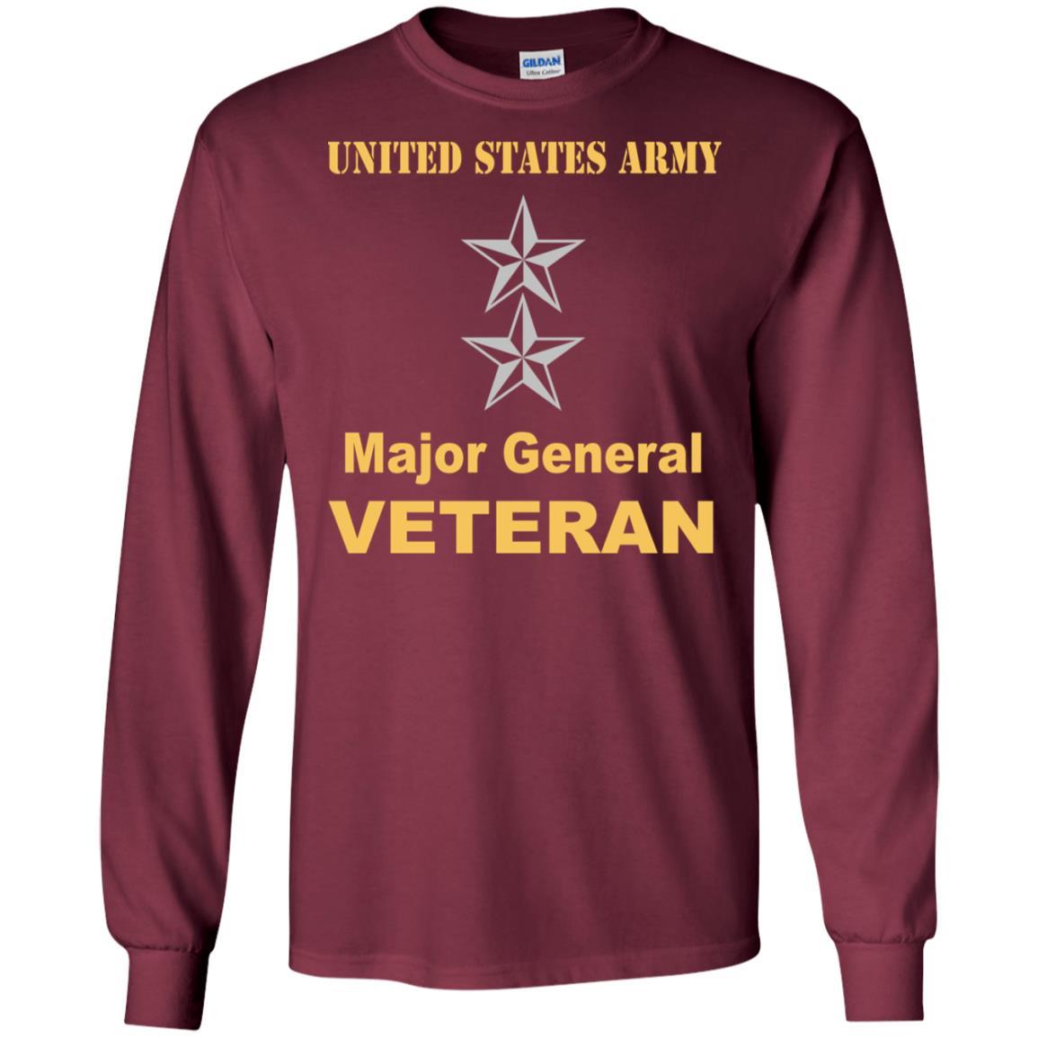 US Army O-8 Major General O8 MG General Officer Veteran Men T Shirt On Front-TShirt-Army-Veterans Nation