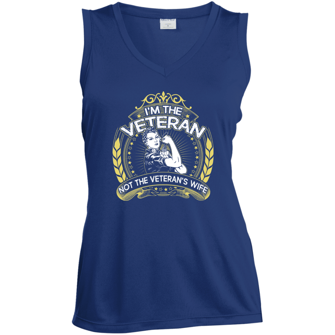 Military T-Shirt "I Am The Veteran And Not The Veteran's Wife"-TShirt-General-Veterans Nation