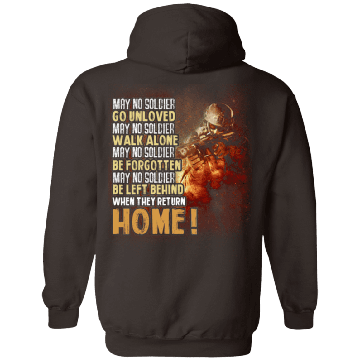 Military T-Shirt "Veteran - Go Unloved, Walk Alone, Be Forgotten, Be Left Behind, Home"-TShirt-General-Veterans Nation