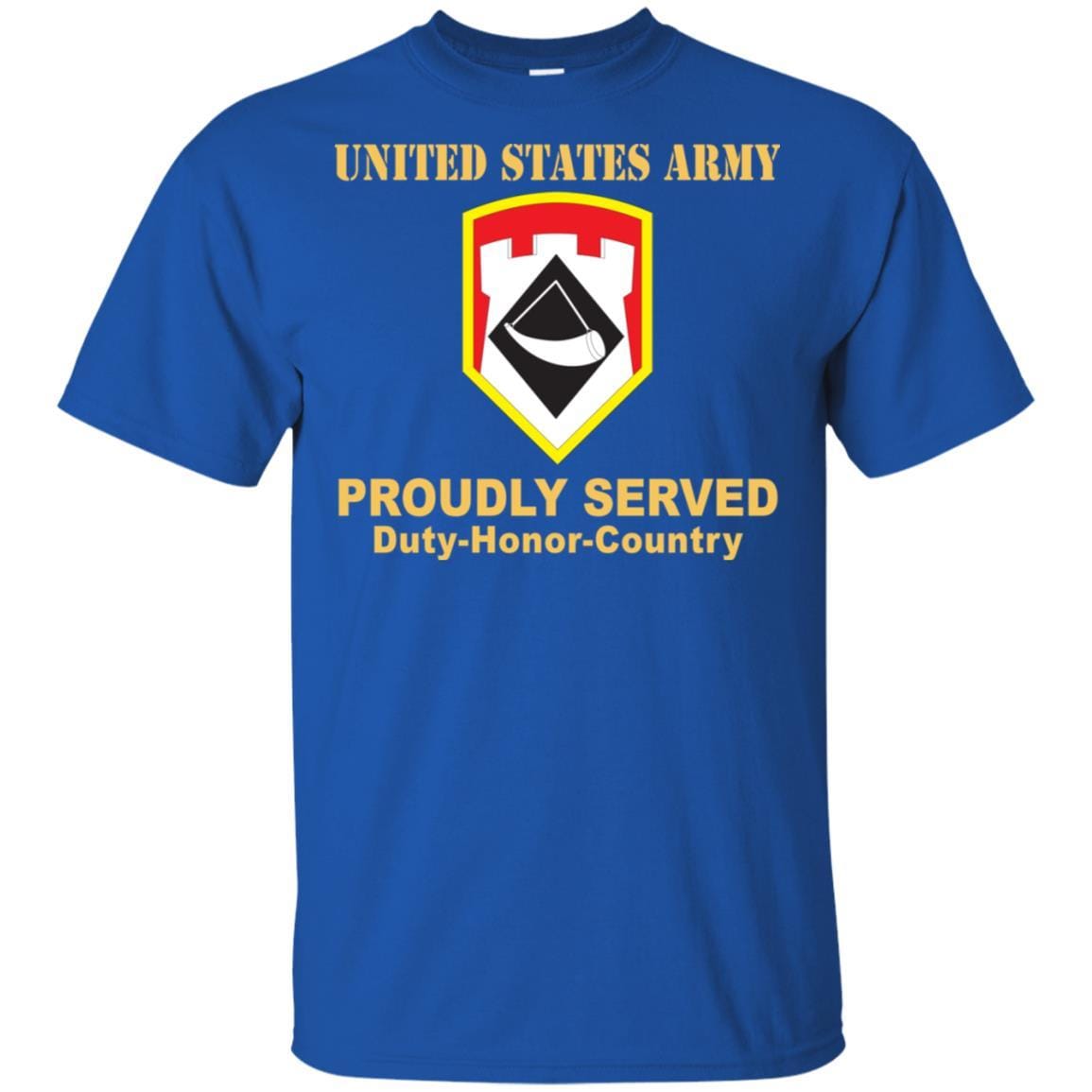 US ARMY 111TH ENGINEER BRIGADE- Proudly Served T-Shirt On Front For Men-TShirt-Army-Veterans Nation