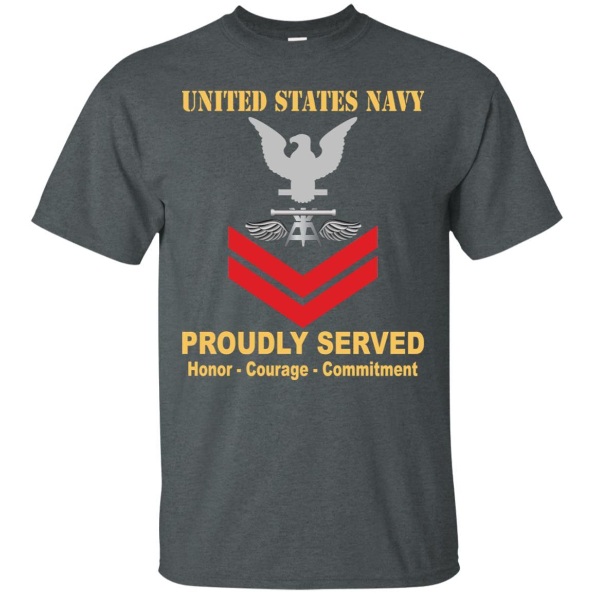 Navy Aviation Fire Control Tech Navy AQ E-5 Rating Badges Proudly Served T-Shirt For Men On Front-TShirt-Navy-Veterans Nation