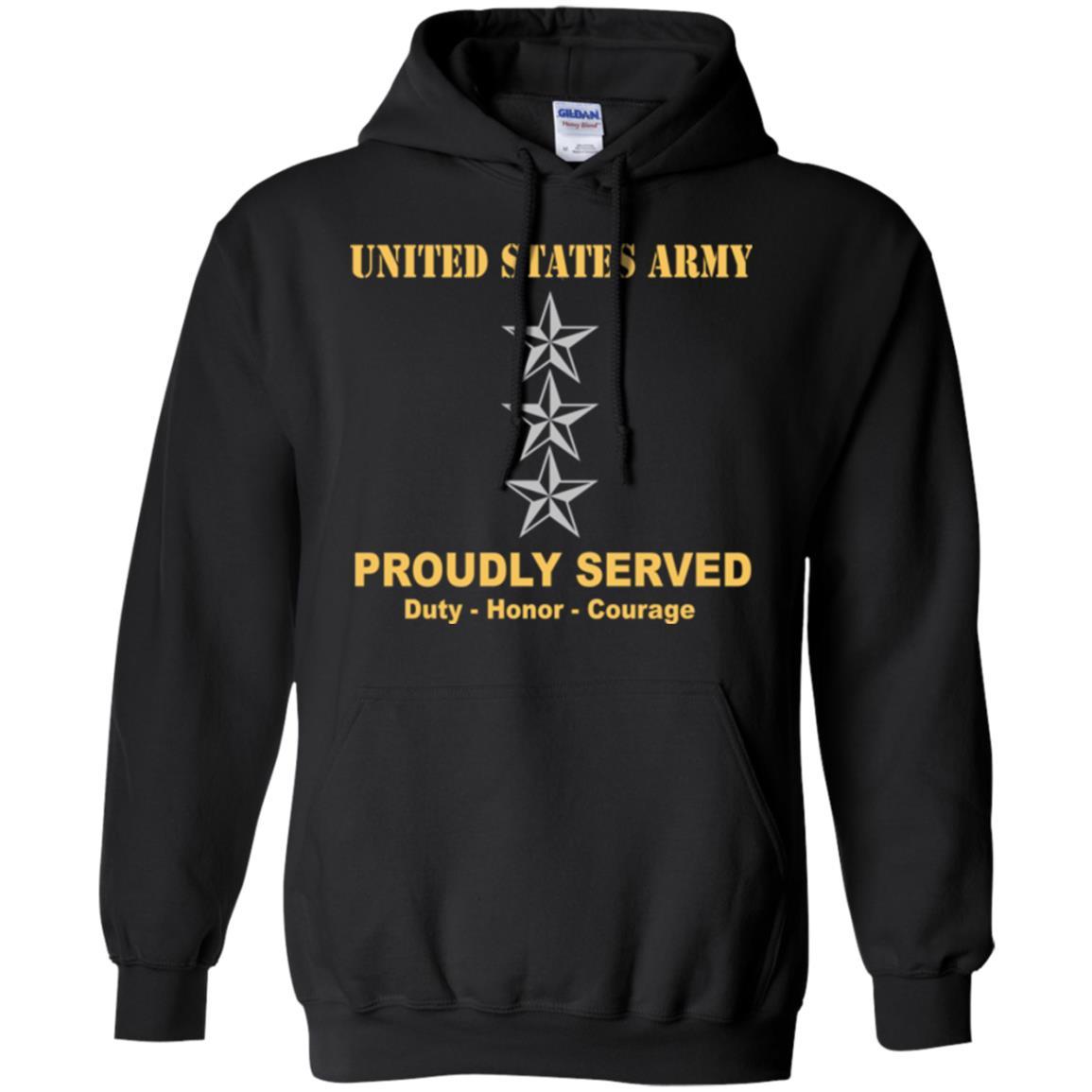 US Army O-9 Lieutenant General O9 LTG General Officer Ranks Men Front Shirt US Army Rank-TShirt-Army-Veterans Nation