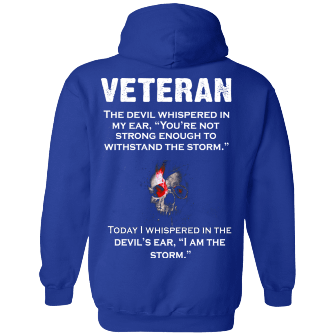 Military T-Shirt "Veteran The Devil Whispered In Devil's Ear"-TShirt-General-Veterans Nation