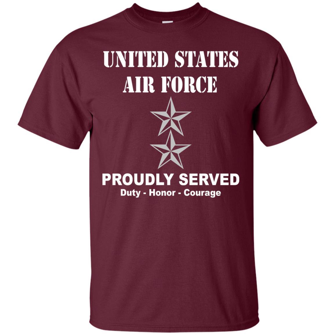 US Air Force O-8 Major General Maj G O8 General Officer Ranks Men Front T Shirt For Air Force-TShirt-USAF-Veterans Nation