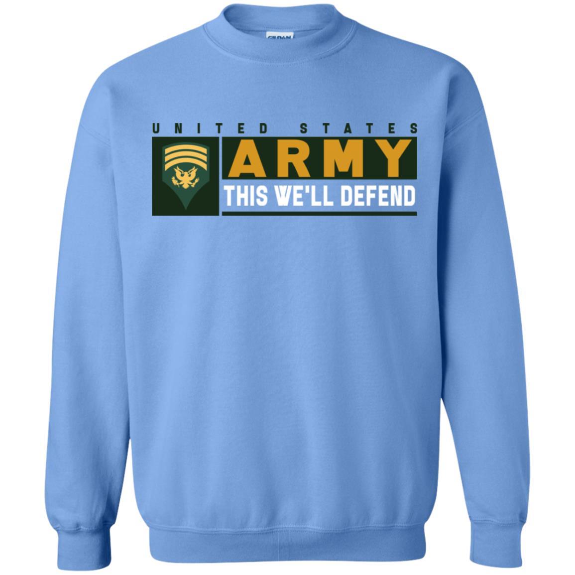 US Army E-7 SPC This We Will Defend Long Sleeve - Pullover Hoodie-TShirt-Army-Veterans Nation
