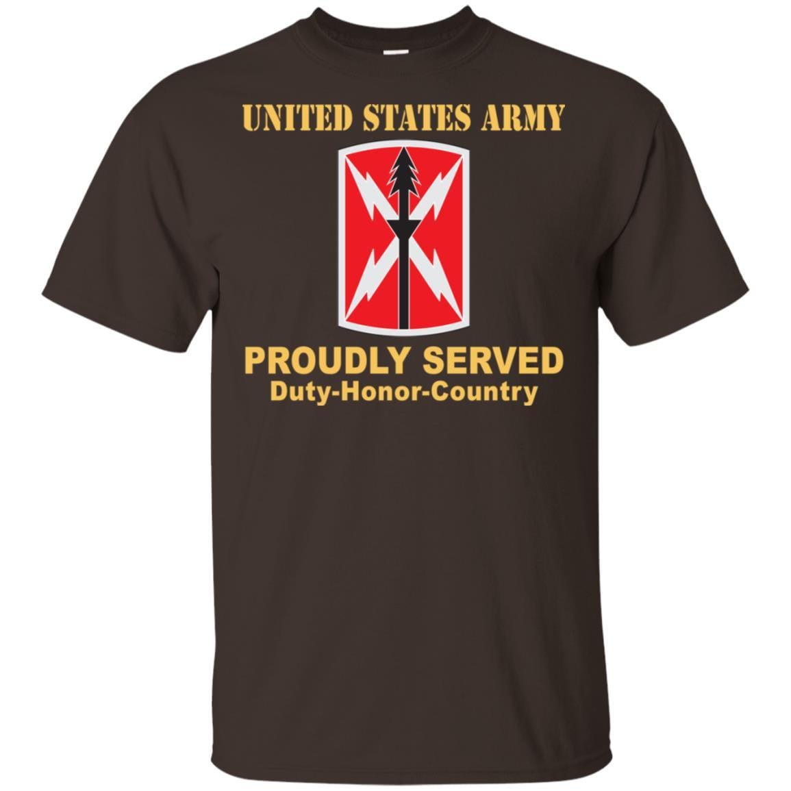 US ARMY 516 SIGNAL BRIGADE- Proudly Served T-Shirt On Front For Men-TShirt-Army-Veterans Nation