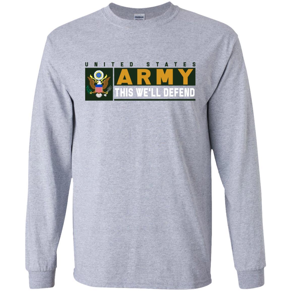 US Army This We Will Defend Long Sleeve - Pullover Hoodie-TShirt-Army-Veterans Nation