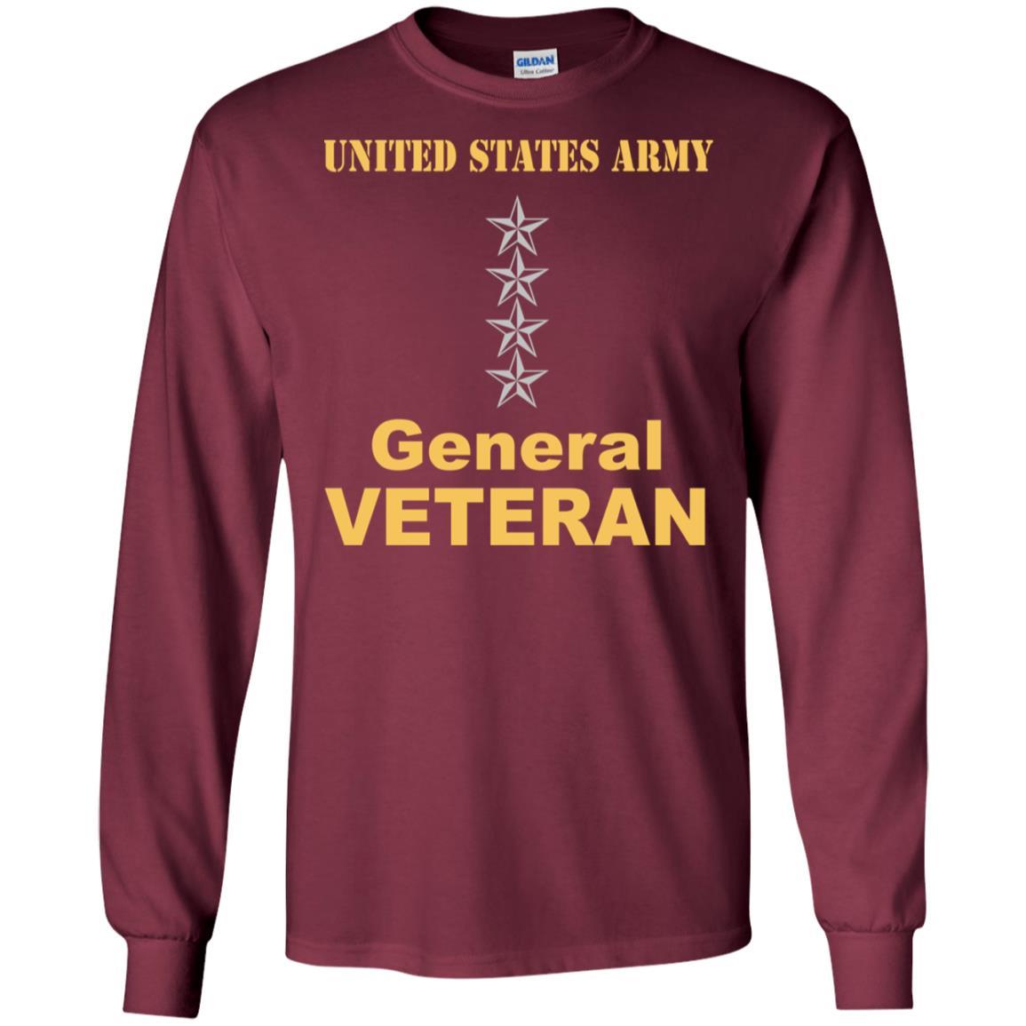 US Army O-10 General O10 GEN General Officer Veteran Men T Shirt On Front-TShirt-Army-Veterans Nation